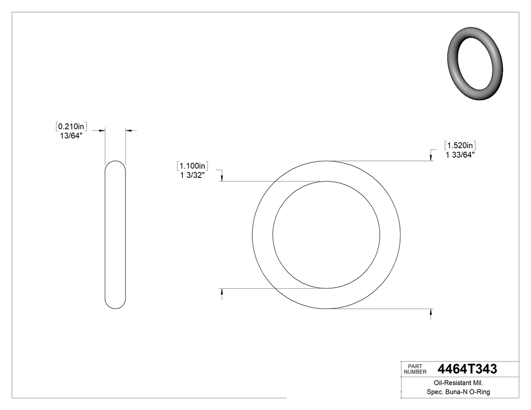 Technical drawing - 4464T343